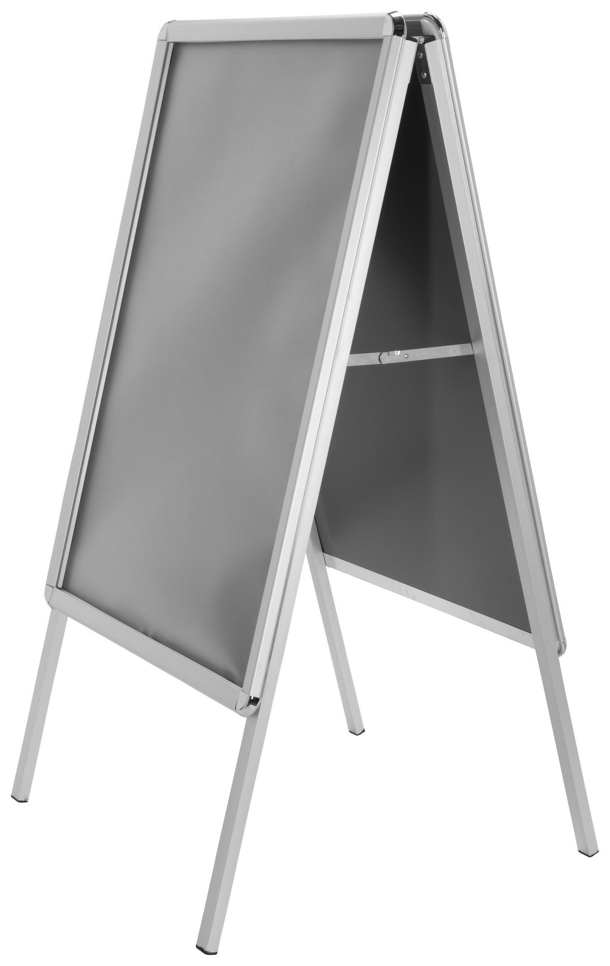 Plakatständer - Silberfarben, Basics, Metall (62,5/115,5/61cm) - MID.YOU