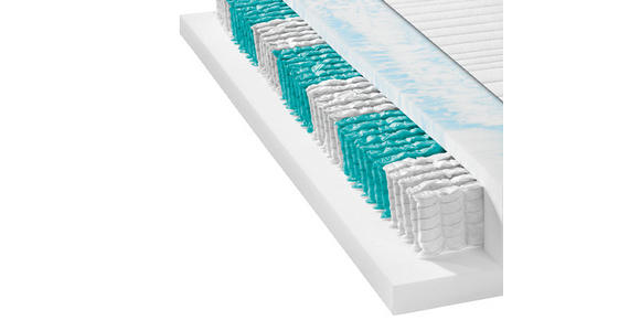 TASCHENFEDERKERNMATRATZE 90/200 cm Höhe ca. 25 cm  - KONVENTIONELL, Textil (90/200cm) - Xora