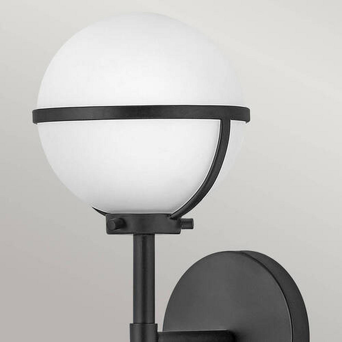 KUPAONSKA SVJETILJKA ZIDNA Elstead Hollis  - crna, Konvencionalno, staklo/metal (15.6/40.3/19cm) - Elstead Lighting