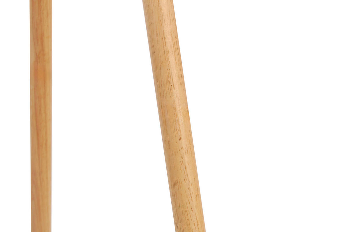 STEHLEUCHTE 45/153 cm    - Nussbaumfarben/Weiß, Trend, Holz/Kunststoff (45/153cm) - Novel