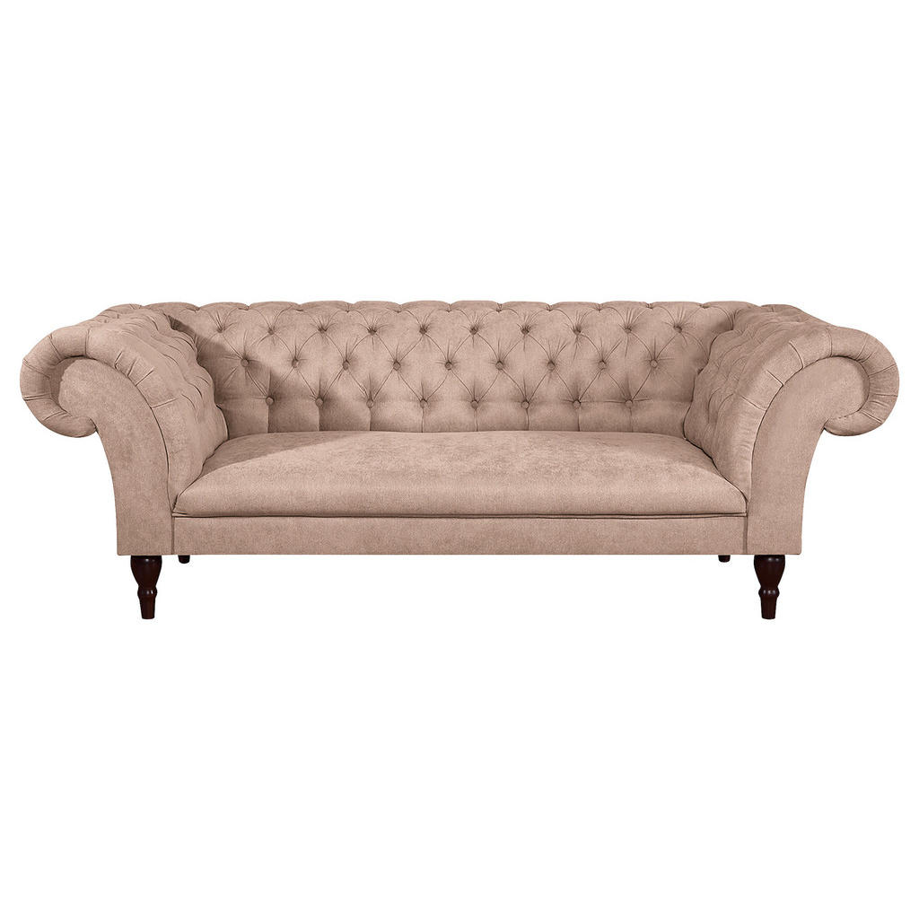 Thumbnail - Livetastic 3-Sitzer-Sofa Preston, Rosa, Textil, Buche, Füllung: Schaumstoffflocken, 232x79x97 cm, Made in EU, FSC 100%, ...