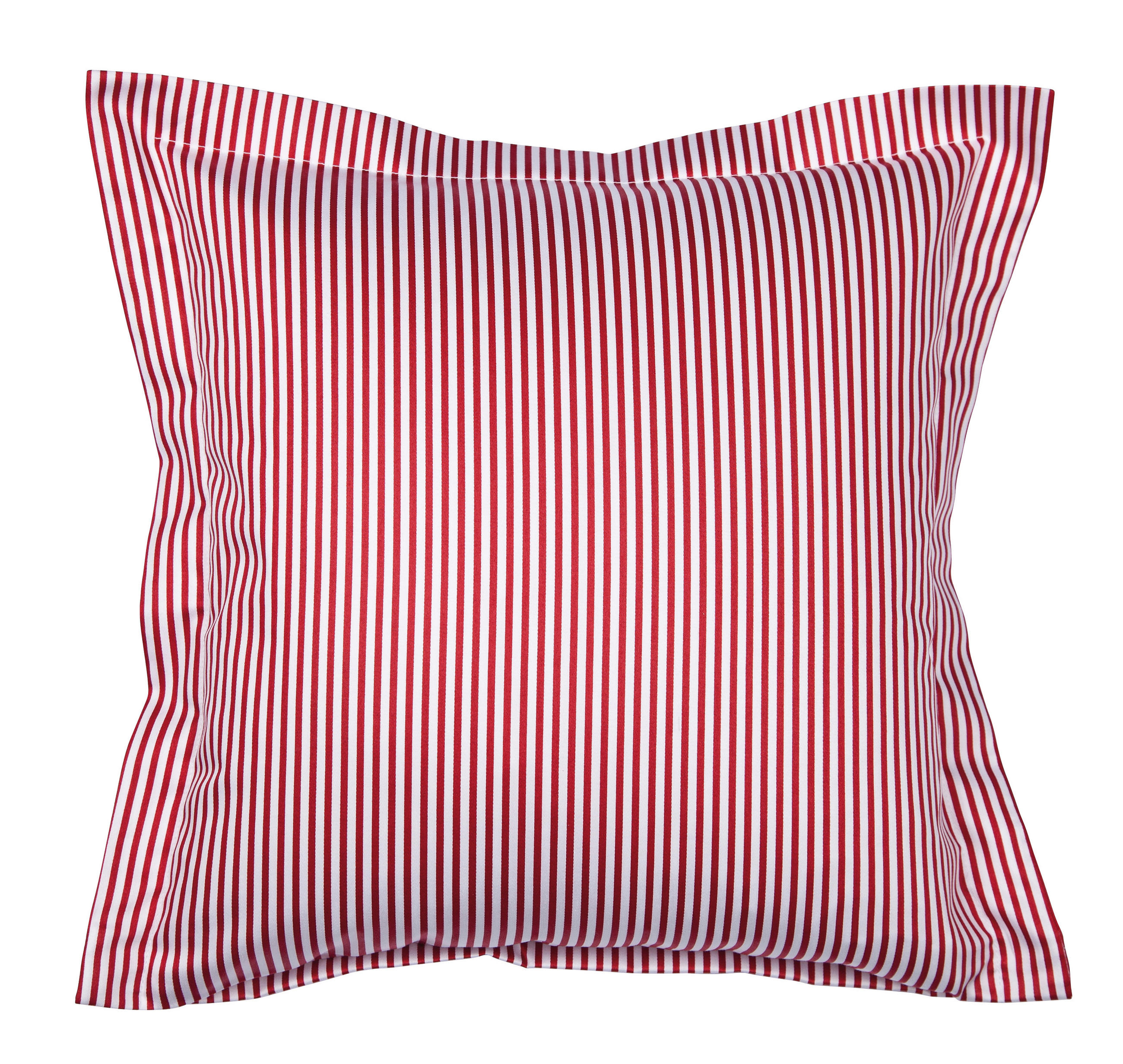 KISSENHÜLLE Giorgio 40/40 cm  - Weiß/Dunkelrot, KONVENTIONELL, Textil (40/40cm) - Janine