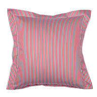 KISSENHÜLLE Giorgio 40/40 cm  - Weiß/Dunkelrot, KONVENTIONELL, Textil (40/40cm) - Janine