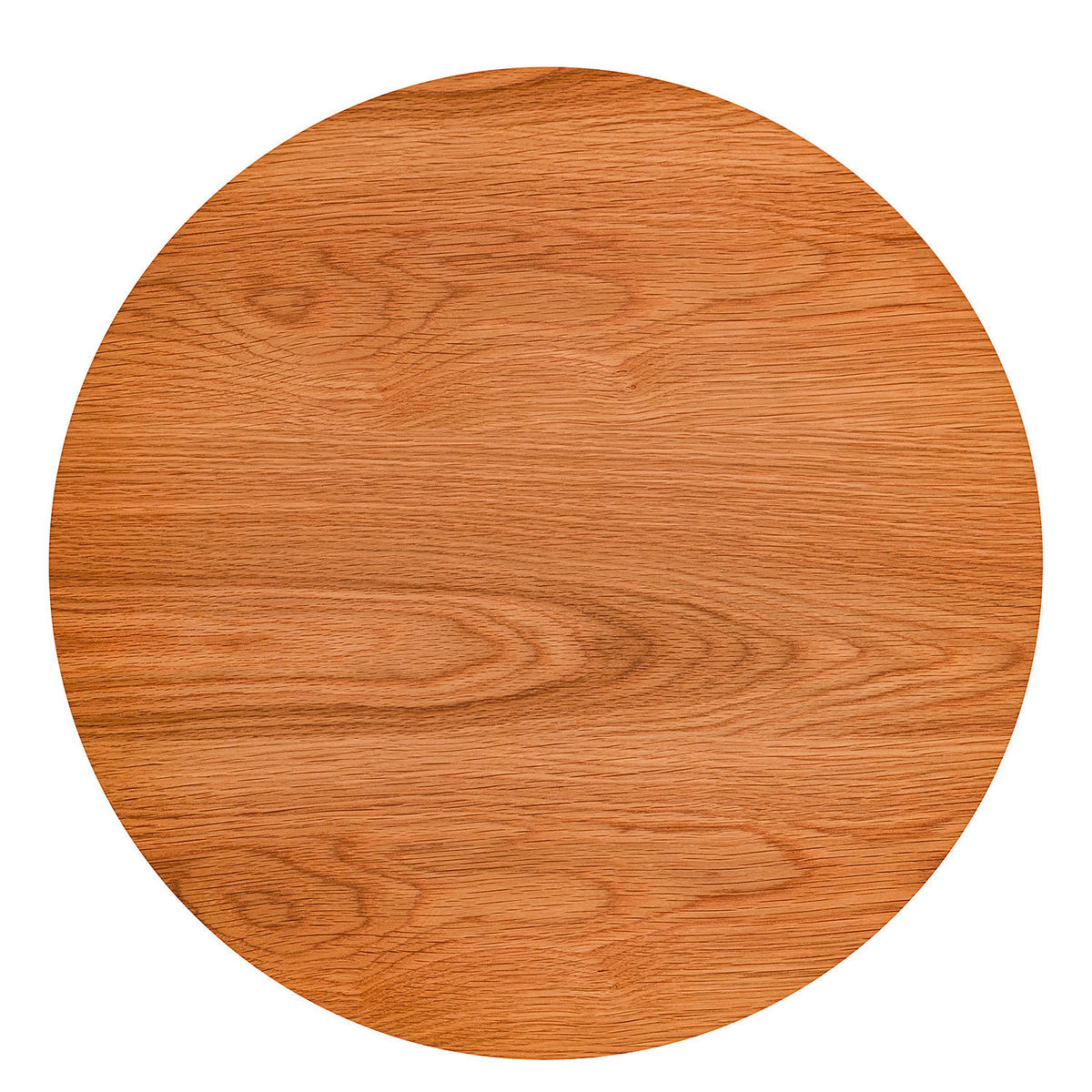 BEISTELLTISCH 50/50/40 cm Eiche furniert Eichefarben rund  - Eichefarben, Natur, Holz/Holzwerkstoff (50/50/40cm) - home24