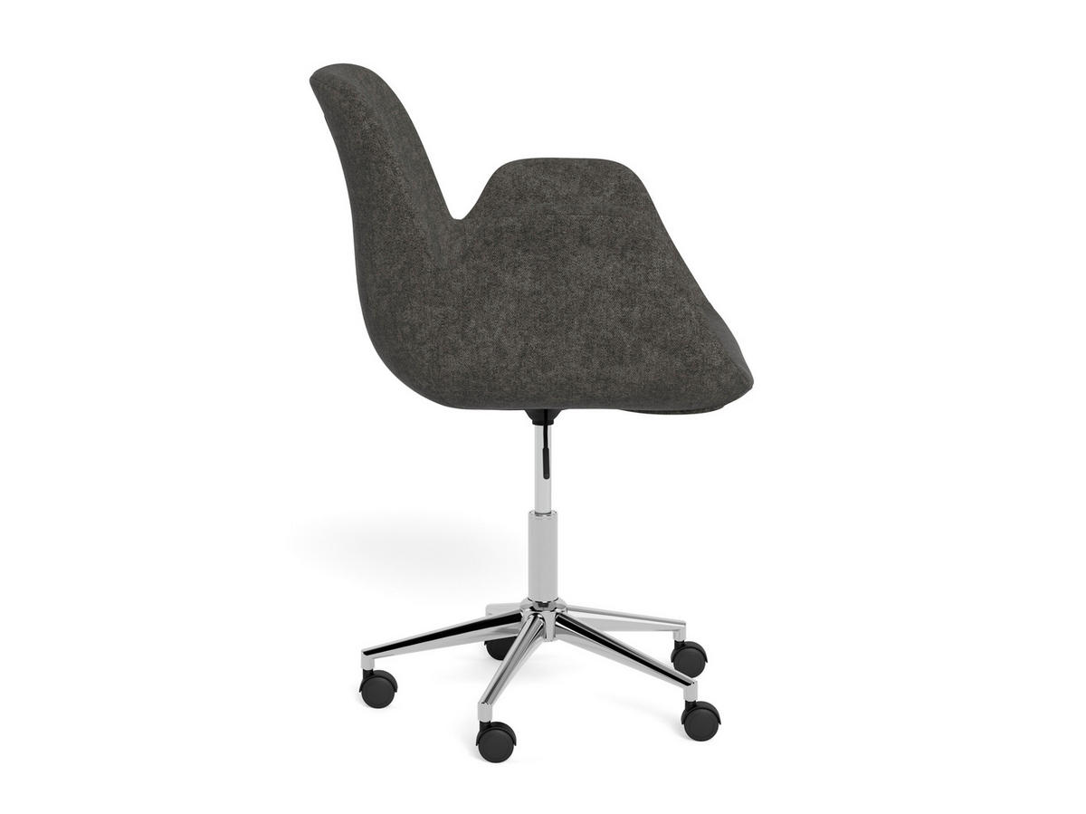 DREHSTUHL Flachgewebe Dunkelgrau  - Dunkelgrau/Grau, MODERN, Textil/Metall (58/88/57,5cm) - MID.YOU