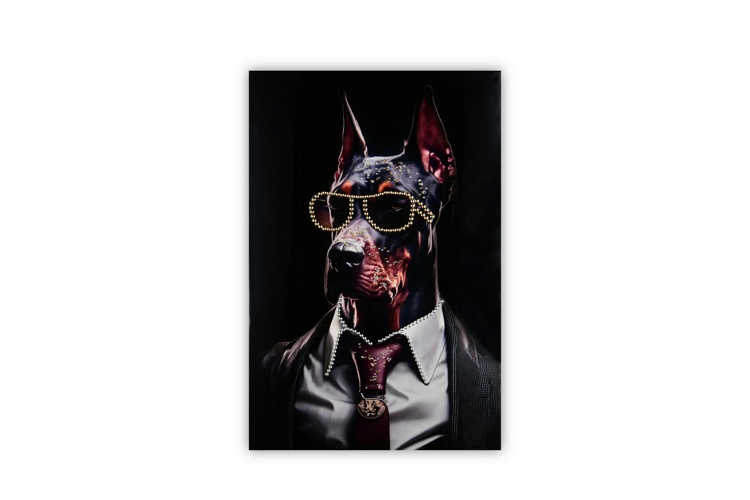 BILD Tiere 60/90 cm  - Multicolor, Design, Kunststoff/Textil (60/90cm)
