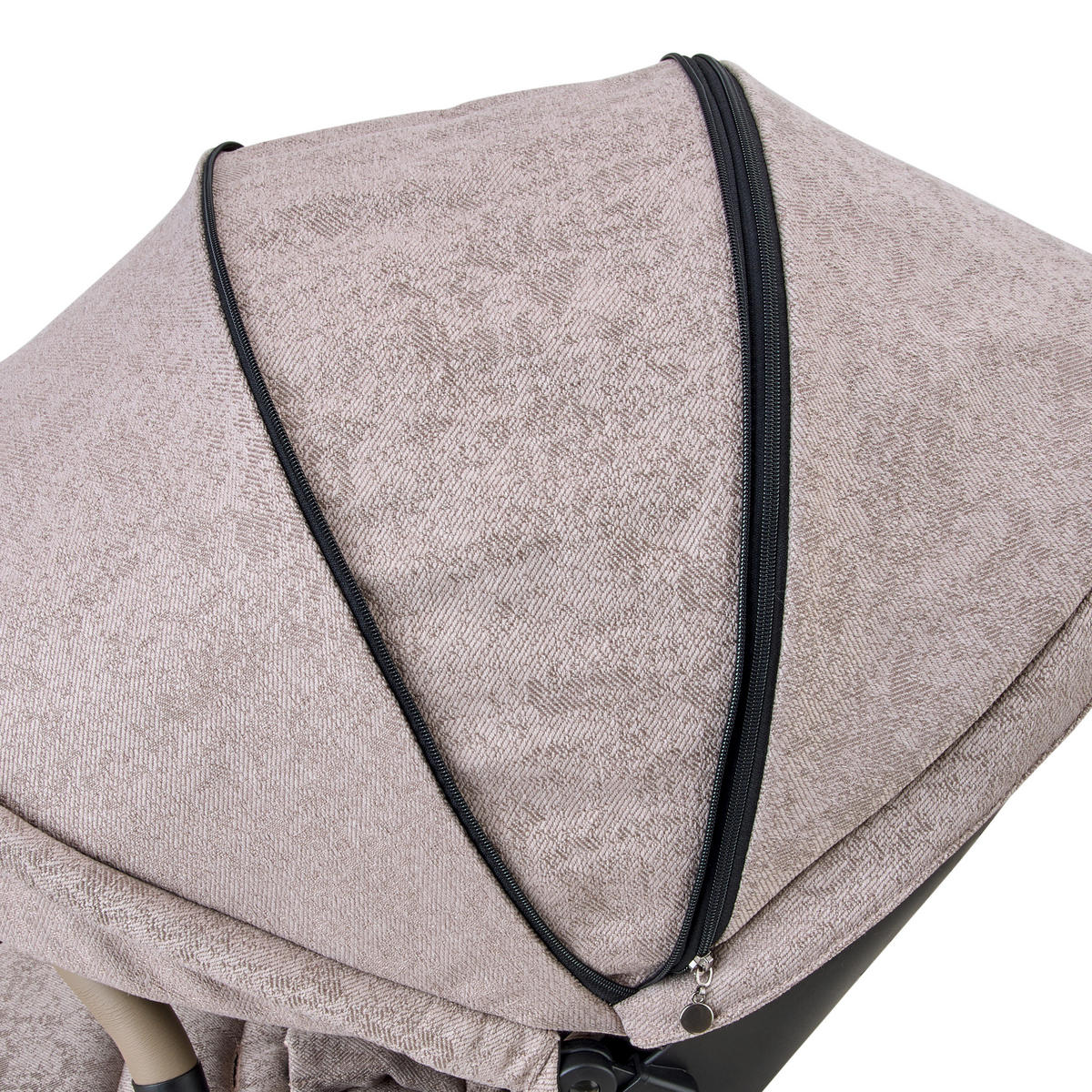 KINDERWAGENSET Facetty  - Beige/Braun, Design, Textil/Metall (104,5/62/94cm) - Jimmylee