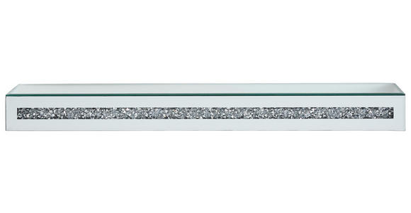 WANDBOARD Silberfarben - Silberfarben, Trend, Glas/Holzwerkstoff (70/6/16cm) - Xora