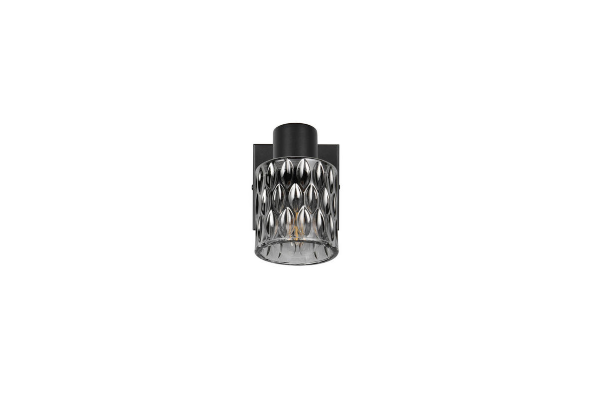 STRAHLER 9/16 cm   - Schwarz/Grau, Design, Glas/Metall (9/16cm)