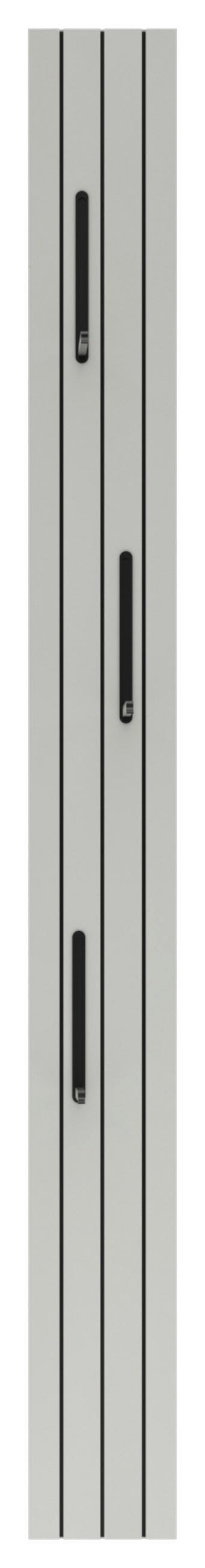 GARDEROBENPANEEL  in 15/150/2 cm  - Schwarz/Grau, Design, Holzwerkstoff/Metall (15/150/2cm) - Xora