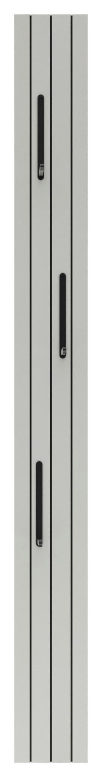 GARDEROBENPANEEL  in 15/150/2 cm  - Schwarz/Grau, Design, Holzwerkstoff/Metall (15/150/2cm) - Xora