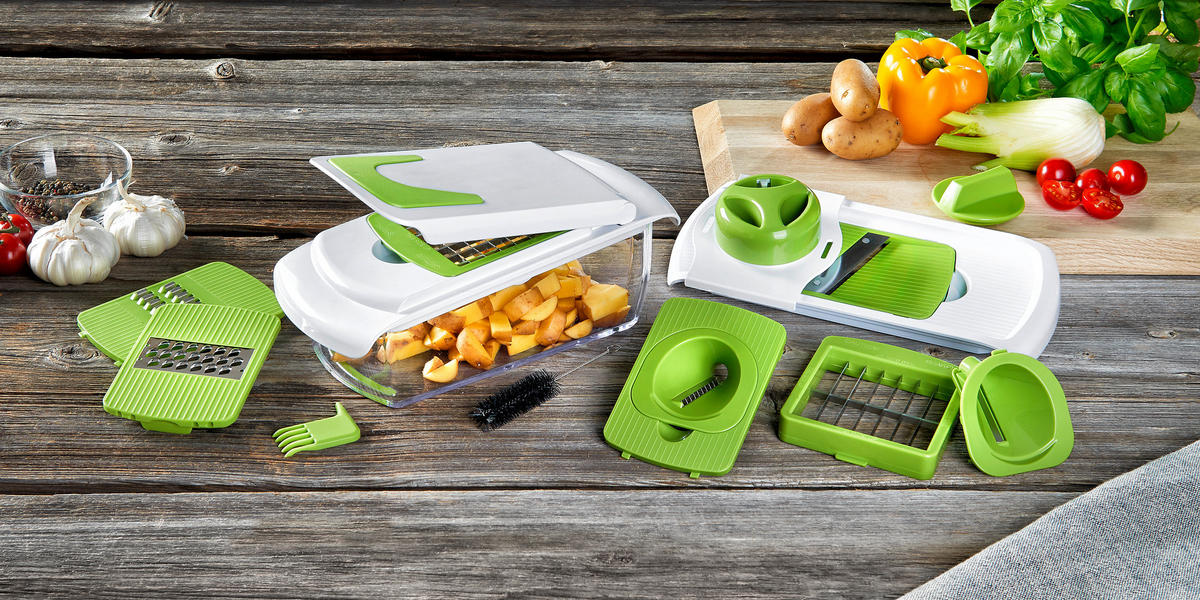 SET REZAČA POVRĆA  - bijela/zelena, Basics, metal/plastika - Homeware Profession.