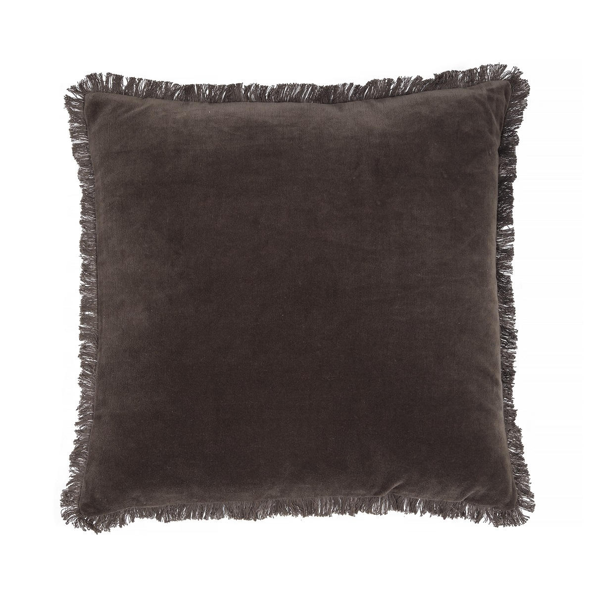 KUDDFODRAL 50/50 cm  - mörkbrun, Design, textil (50/50cm)