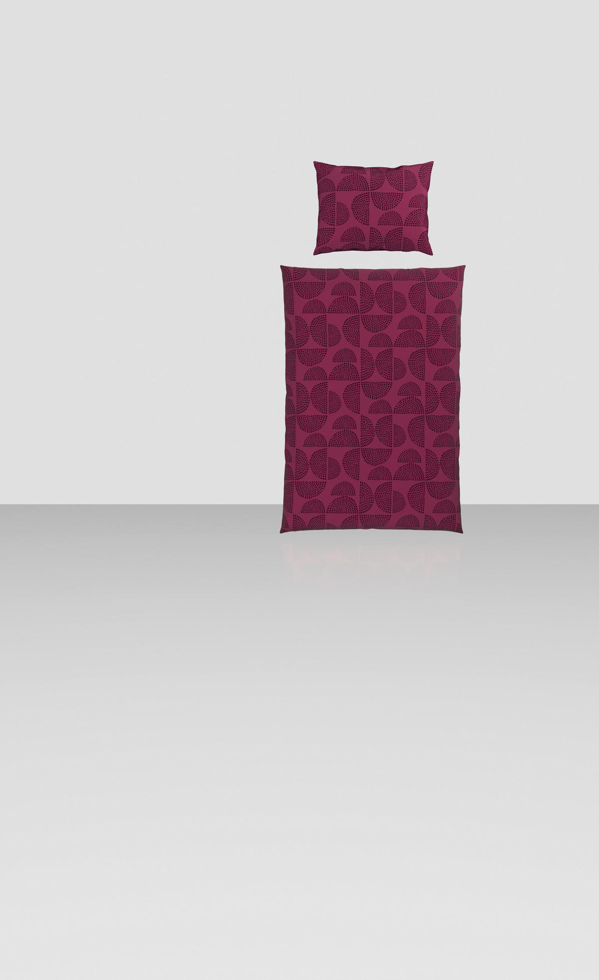POSTELJNINA 140/200 cm saten večbarvno, bordo  - večbarvno/bordo, Konvencionalno, tekstil (140/200cm) - Best Price