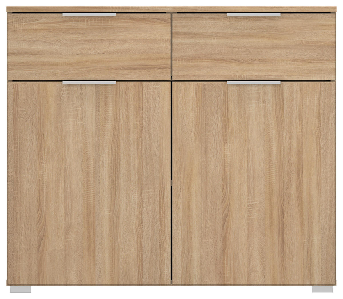 KOMMODE Rauch ALABAMA  in 80/81/42 cm  - Alufarben/Sonoma Eiche, MODERN, Holzwerkstoff (80/81/42cm) - Rauch Möbel