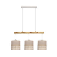 HÄNGELEUCHTE Izotto 64/15 cm   - Beige/Weiß, Basics, Kunststoff/Metall (64/15cm)