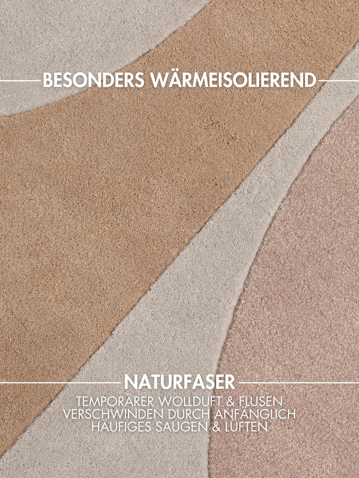 WOLLTEPPICH 160/230 cm Westminster Windmill Creme, Multicolor rechteckig  - Multicolor/Creme, Basics, Textil (160/230cm) - Ted Baker