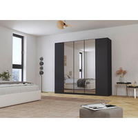 FALTTÜRENSCHRANK 226/210/54 cm 3-türig Dunkelgrau  - Dunkelgrau, Holzwerkstoff (226/210/54cm) - Rauch Möbel