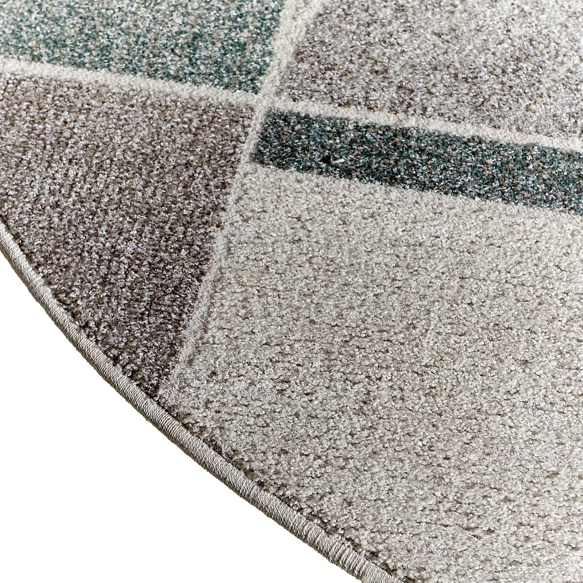WEBTEPPICH 160 cm Valencia Grau, Petrol, Hellgrau  - Petrol/Hellgrau, Design, Textil (160cm)