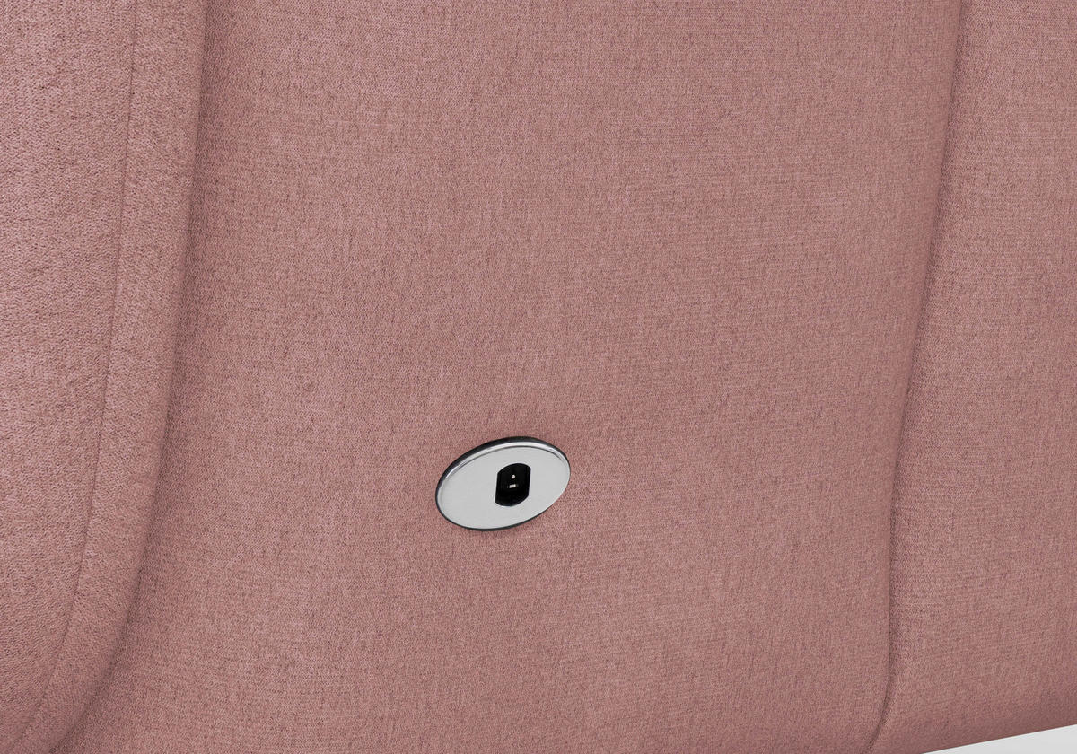 RELAXSESSEL TV TRIPLE SEVEN XTRA LARGE S1 Mikrofaser Kopfteilverstellung, Aufstehhilfe, Fußteilverstellung, Rücken echt    - Schwarz/Altrosa, Basics, Textil/Metall (86/111/86cm) - Sit & More