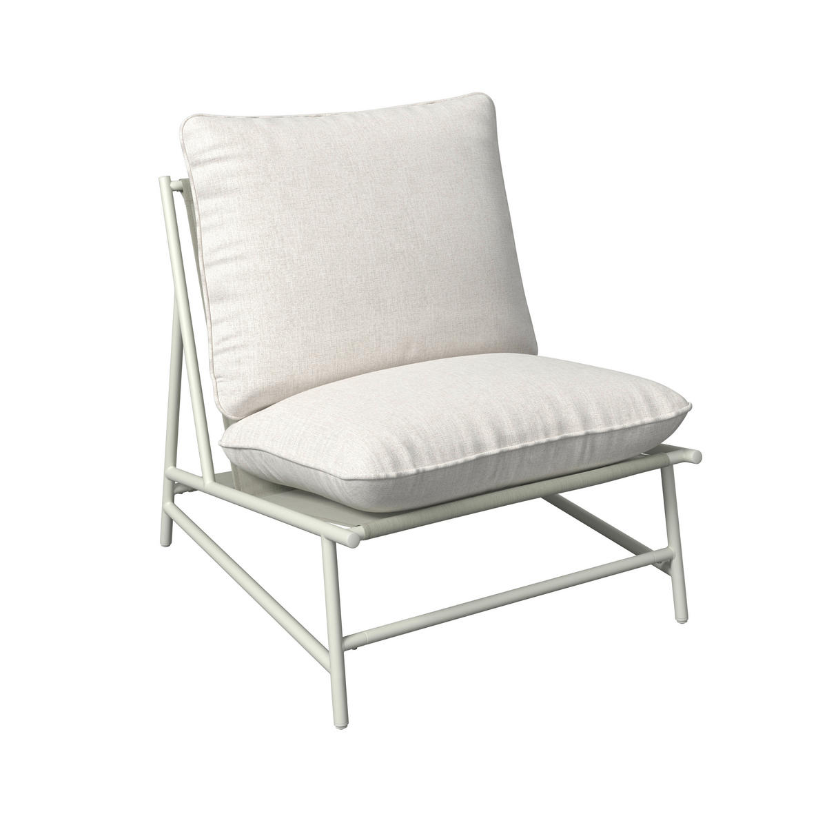 KRESLO NA TERASU, kov, textil - svetlosivá, Modern, kov/textil (70/76/87cm) - Ambia Garden