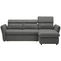 ECKSOFA in Mikrofaser Anthrazit  240/172 cm  - Anthrazit/Schwarz, Design, Kunststoff/Textil (240/172cm) - Stylife