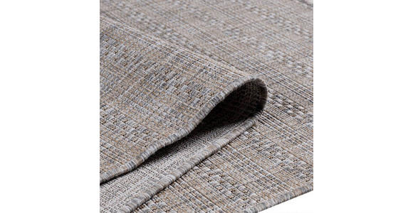 In- und Outdoorteppich 80/150 cm Zagora Grau, Beige - Beige/Grau, Basics, Textil (80/150cm) - Novel