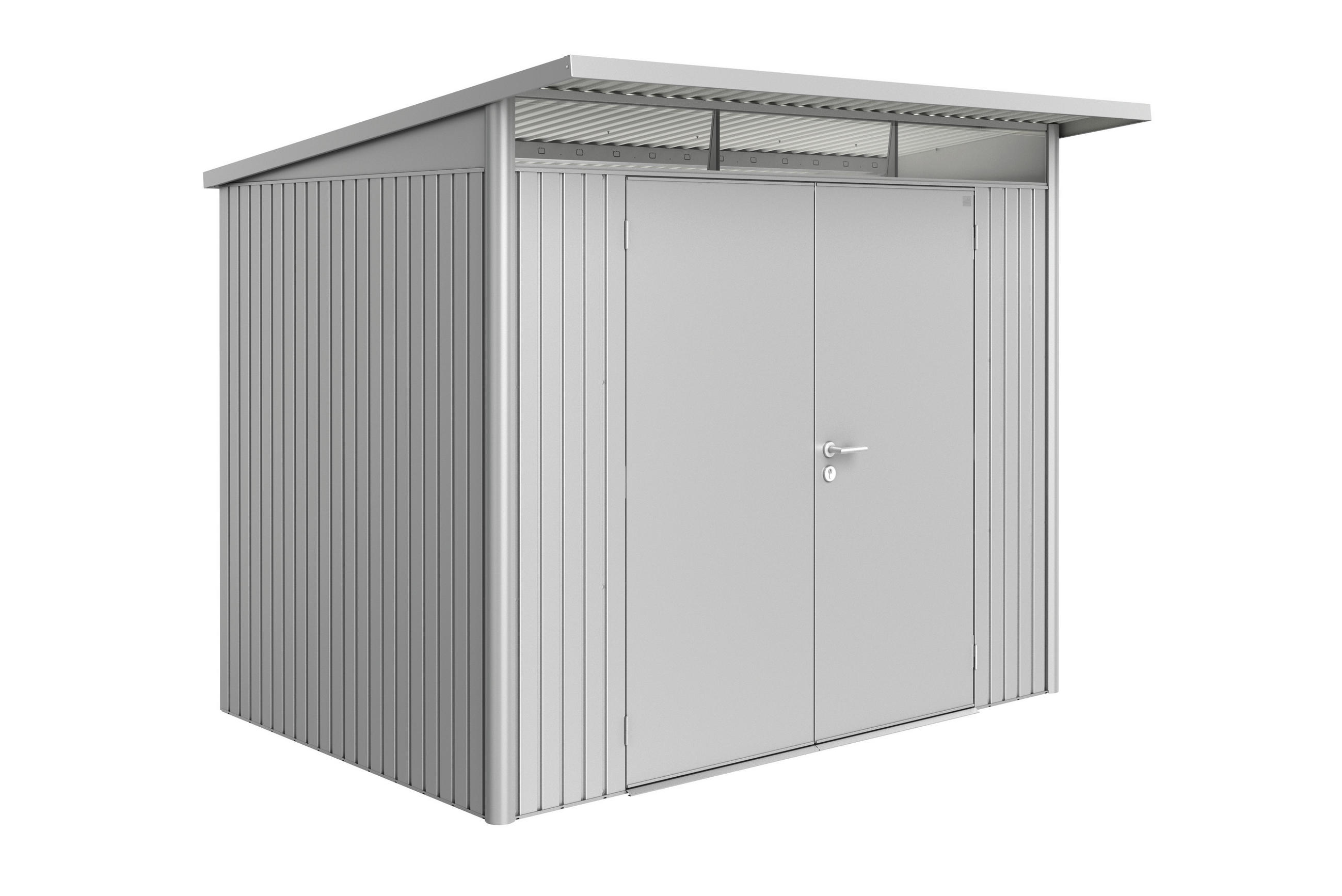 Biohort Gerätehaus Avantgarde Silber 260x218x220 cm