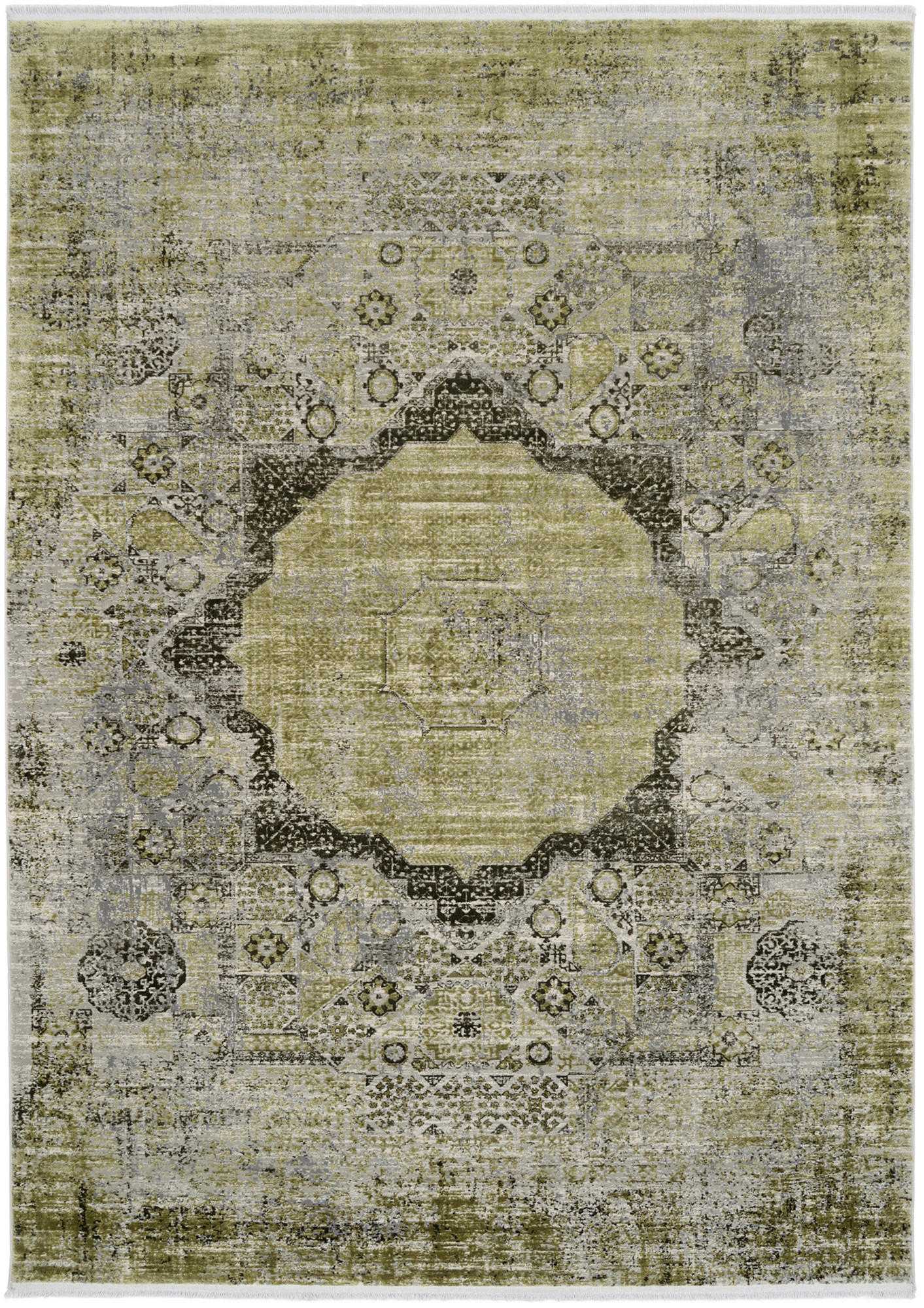 VINTAGE-TEPPICH 67/130 cm Tesoro Grün  - Grün, Design, Textil (67/130cm) - Dieter Knoll