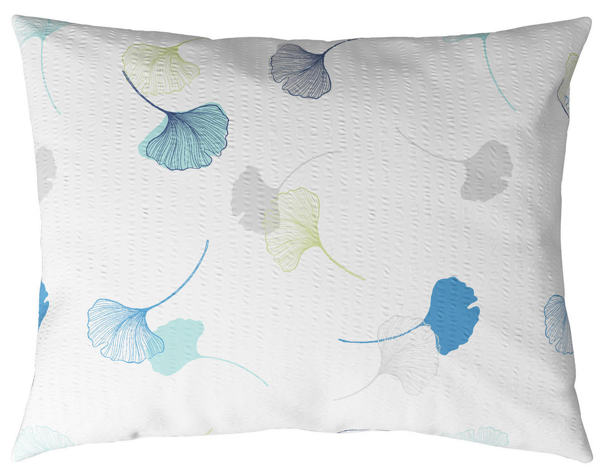 KREPOVÉ OBLIEČKY, seersucker, modrá, zelená, 140/200 cm - modrá/zelená, Konventionell, textil (140/200cm) - Esposa