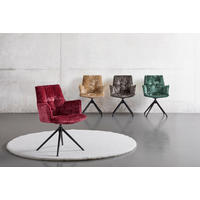 STOL MED ARMSTÖD järn sammet  - bär/svart, Design, metall/textil (59/89,5/63cm) - Novel