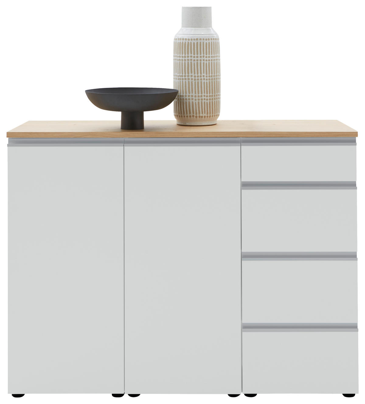 SIDEBOARD  in 135/102/41 cm  - Eichefarben/Schwarz, Design, Holz/Holzwerkstoff (135/102/41cm) - Dieter Knoll