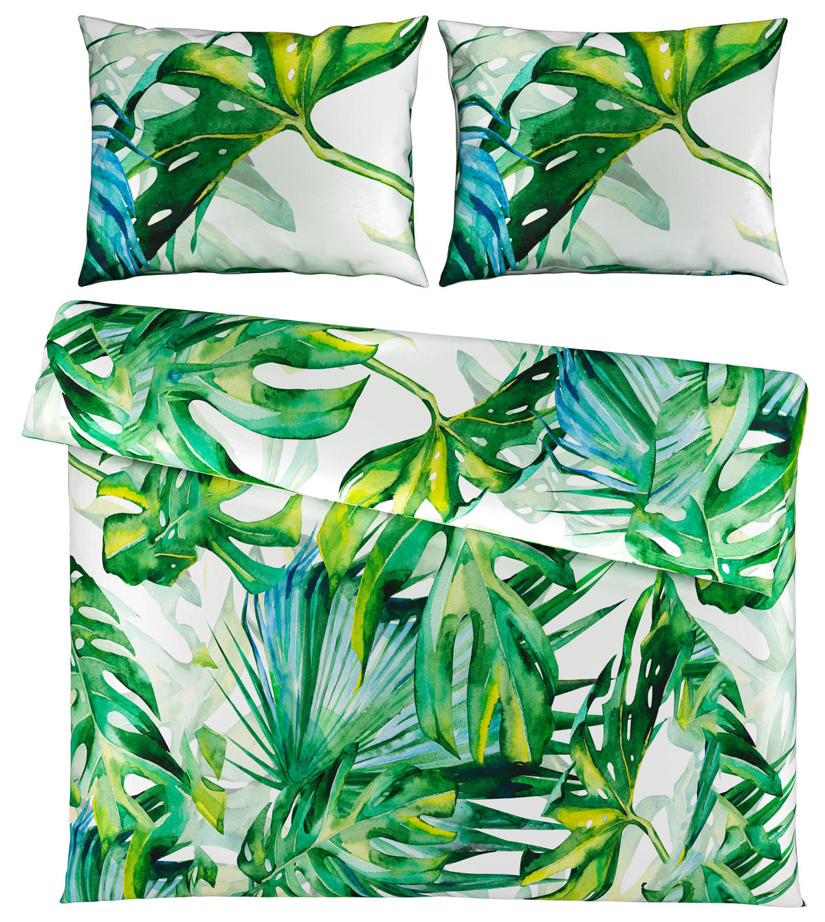 POSTELJNINA JUNGLE 220/240 cm saten večbarvno  - večbarvno, Konvencionalno, tekstil (220/240cm) - Esposa