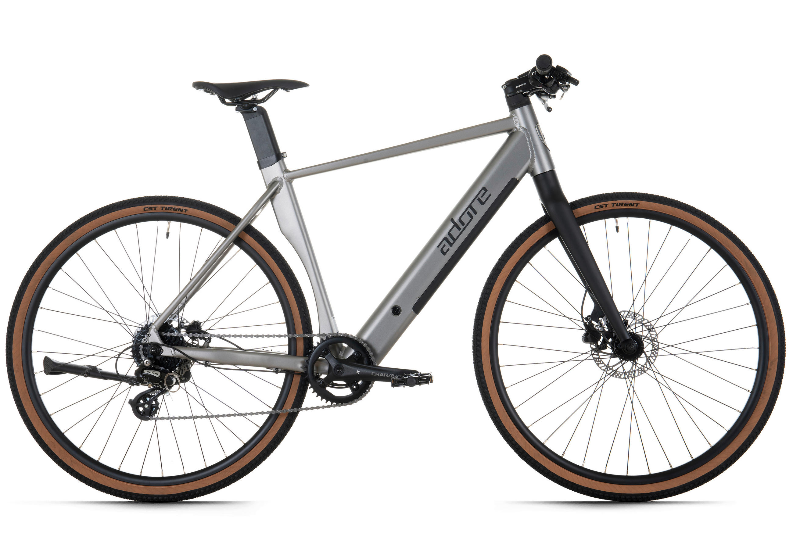 ELEKTROFAHRRAD - Silberfarben, Basics, Metall (180/70/100cm) - Atrigo