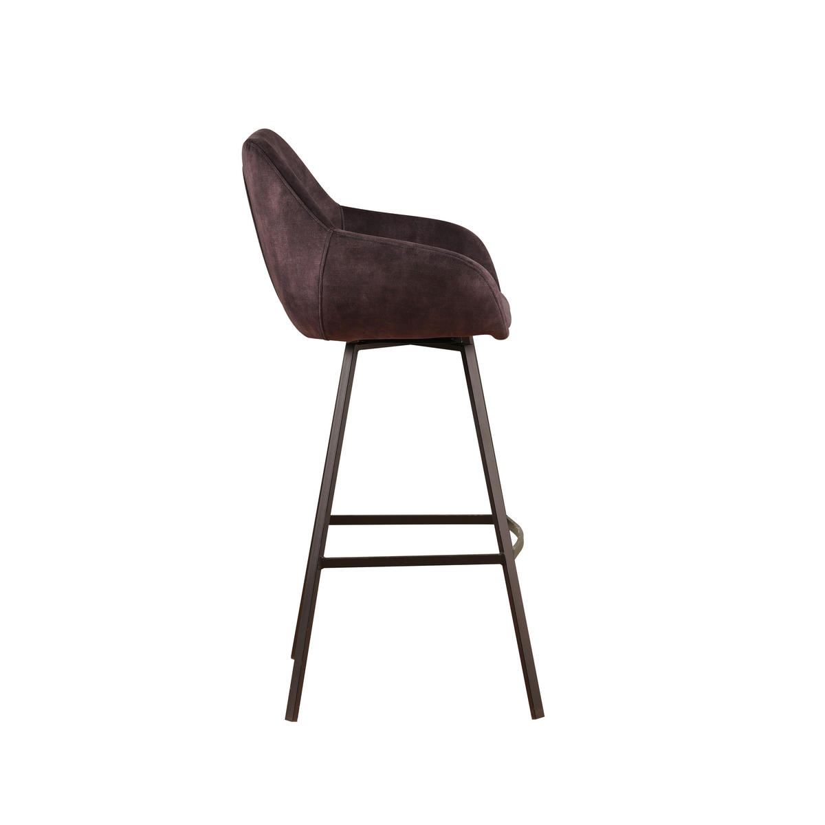 BARHOCKER-SET in Anthrazit  - Anthrazit/Schwarz, MODERN, Textil/Metall (55/109/57cm) - MID.YOU