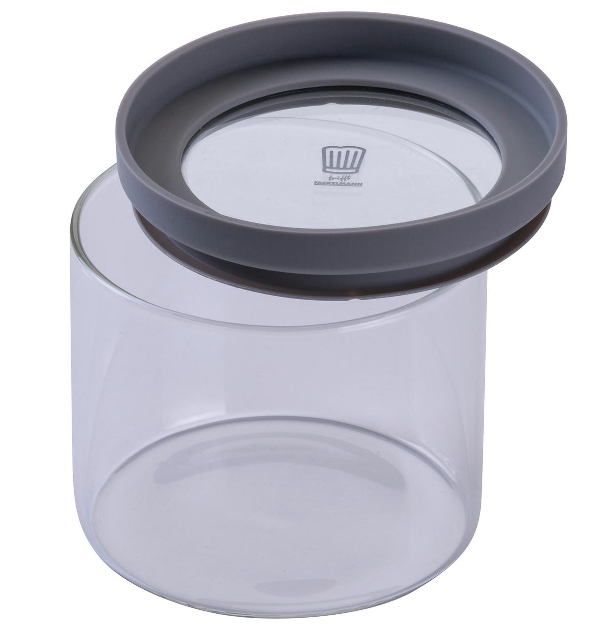 VORRATSDOSE Chefkoch 0,5 L  - Transparent/Hellgrau, Basics (500ml) - Chefkoch+Fackelmann