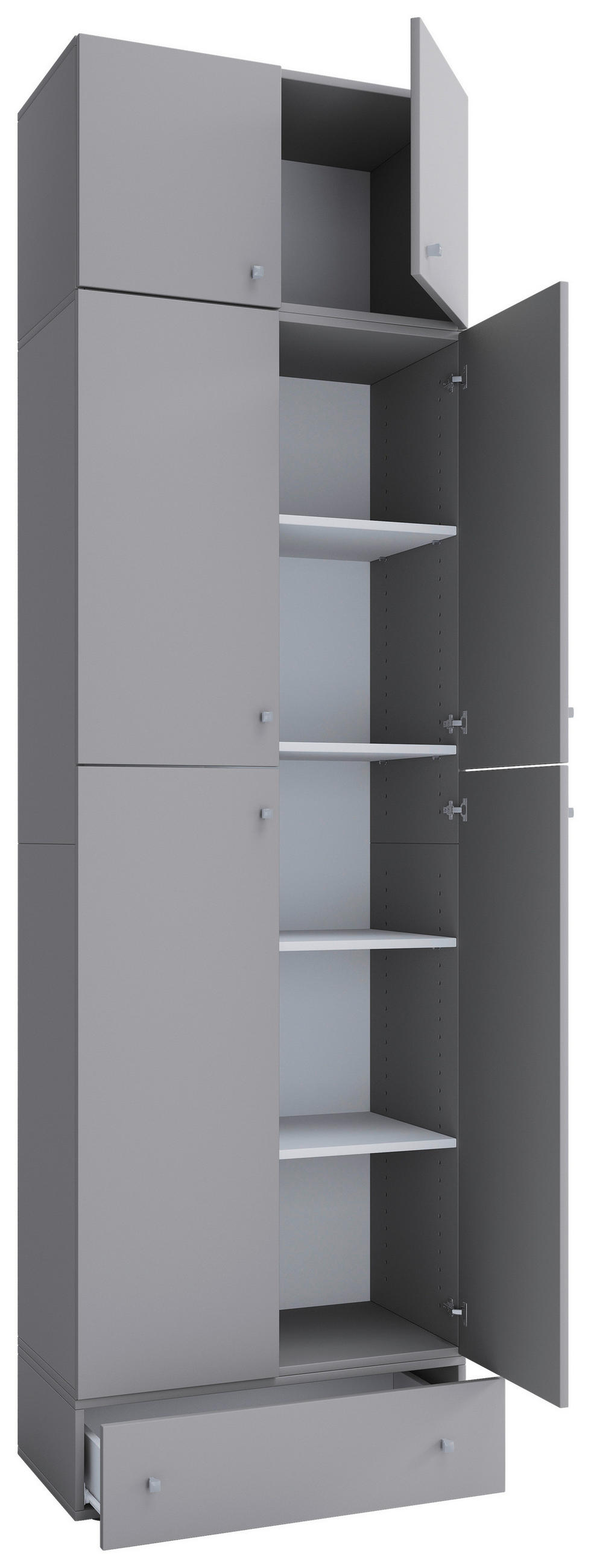 AKTENSCHRANK Grau  - Grau, MODERN, Holzwerkstoff (70/240/39cm) - MID.YOU