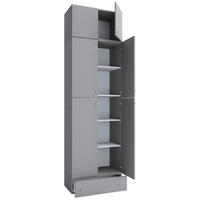 AKTENSCHRANK Grau  - Grau, MODERN, Holzwerkstoff (70/240/39cm) - MID.YOU