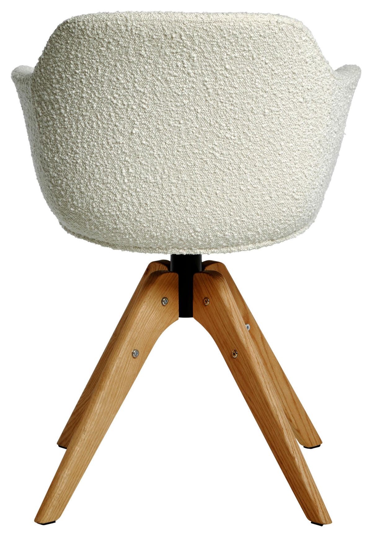 ARMLEHNSTUHL  in Webstoff  - Eichefarben/Weiß, MODERN, Holz/Kunststoff (56,5/59/79cm) - Livetastic