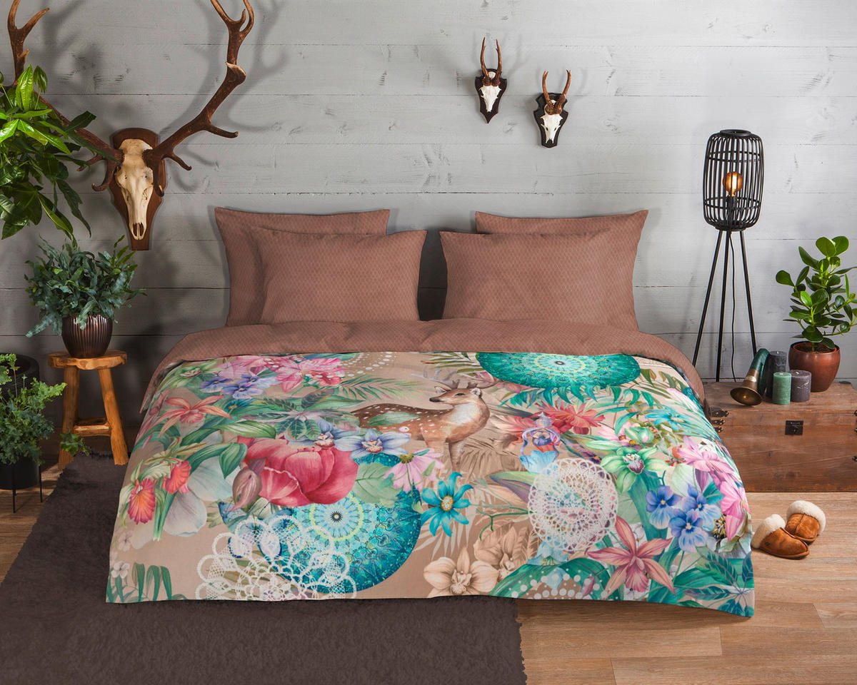 BETTWÄSCHE HIP Biber 140/200 cm  - Multicolor, LIFESTYLE, Textil (140/200cm)