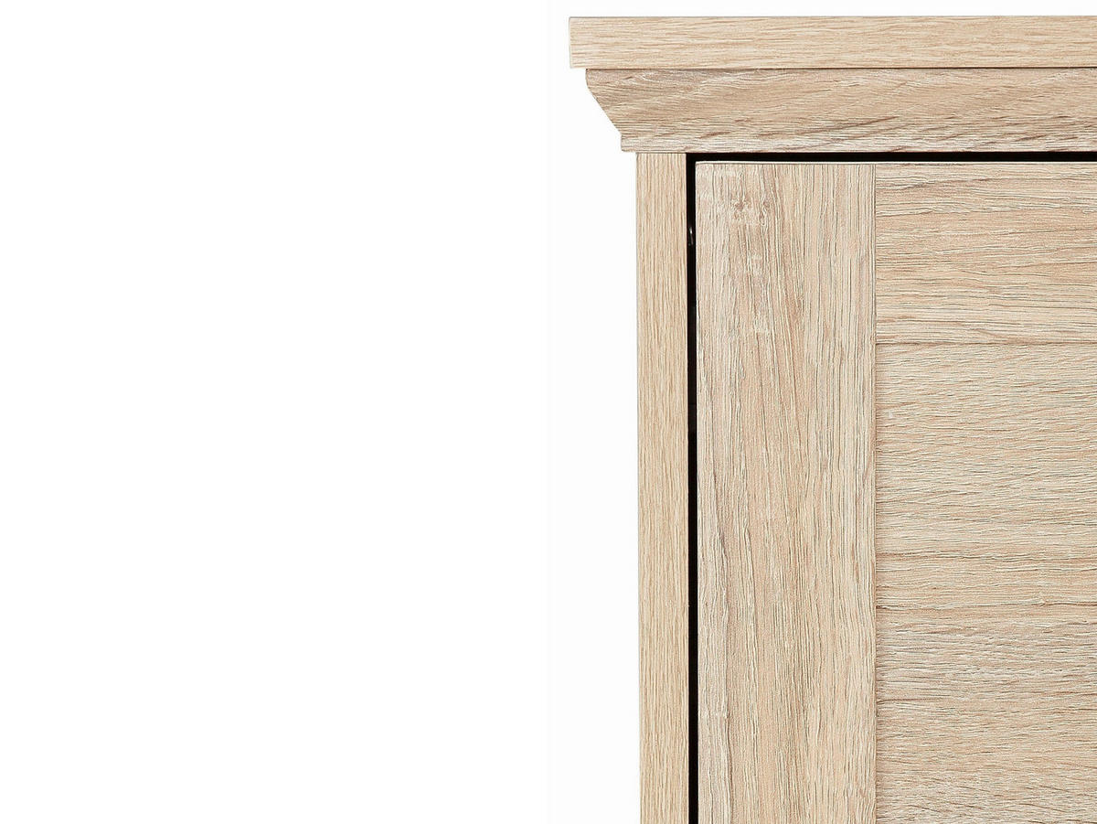 SEKRETÄR  in Eichefarben  - Eichefarben/Silberfarben, Design, Holzwerkstoff/Metall (81/116/39cm) - Livetastic