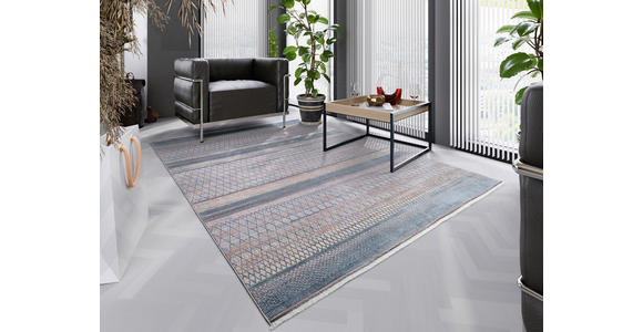 WEBTEPPICH 80/150 cm Tinto Maestro Blau, Creme rechteckig  - Blau/Creme, Design, Textil (80/150cm) - Dieter Knoll