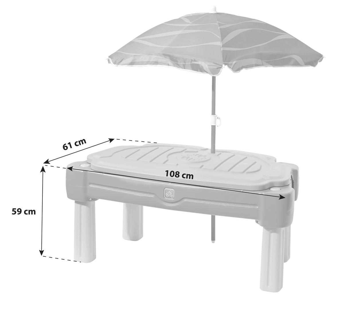 SAND- UND WASSERTISCH 850900 Kunststoff Blau, Grün  - Blau/Grün, MODERN, Kunststoff (108/58,5/61cm) - Ambia Garden