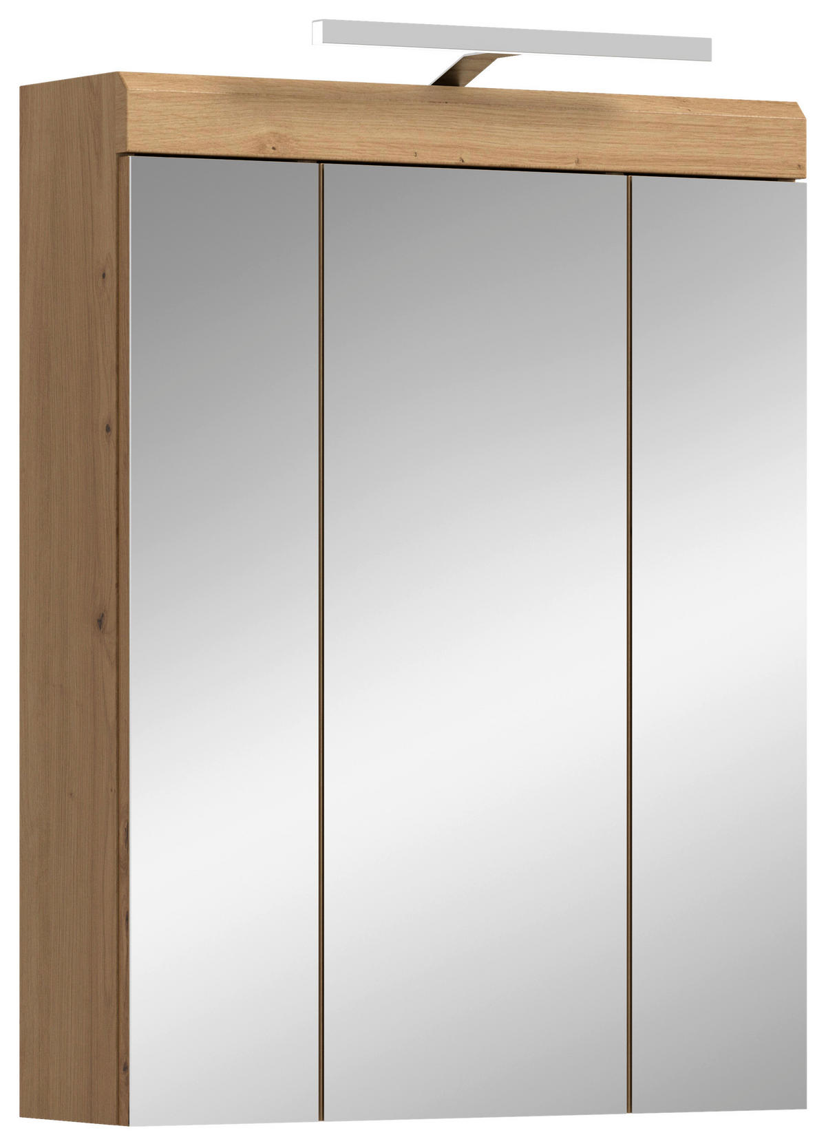 SPIEGELSCHRANK 60/79/18 cm  - Eiche Artisan, MODERN, Glas/Holzwerkstoff (60/79/18cm) - MID.YOU
