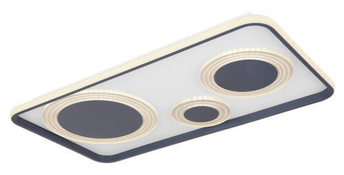 STROPNA LED-SVETILKA   //2700-6000 K/230 V/ - opal/antracit, Design, kovina/umetna masa (70/38/6,2cm) - Globo