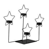 TEELICHTHALTER - Schwarz, LIFESTYLE, Metall (35/11/30,5cm)