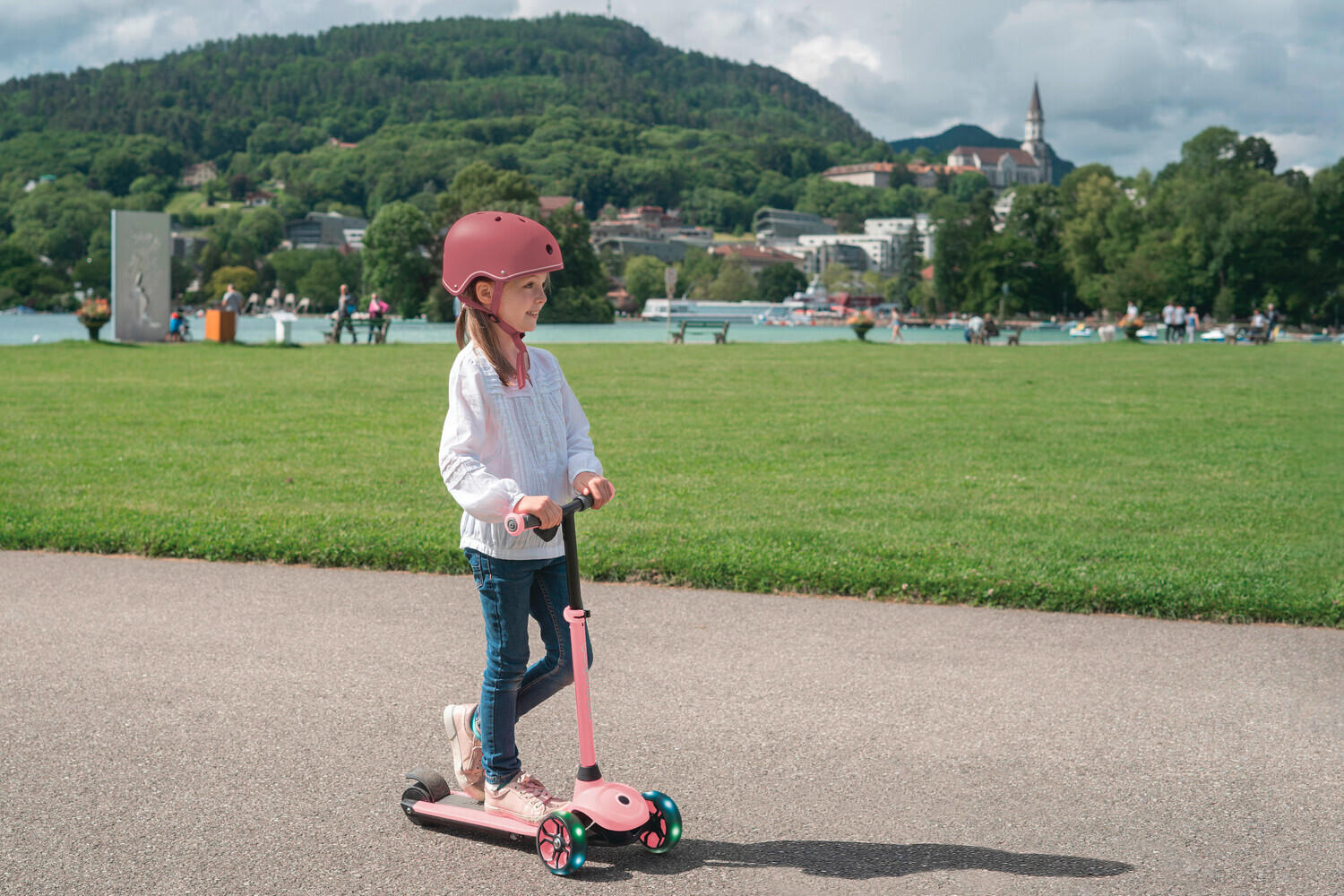 KINDER-E-SCOOTER ONE K E-MOTION 4 PLUS - Rosa, LIFESTYLE, Kunststoff (62,0/29,0/76,0cm) - GLOBBER