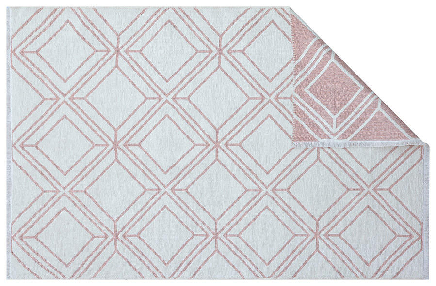 TEPIH NISKOG TKANJA 80/150 cm   krem, terakota  COLORI  - krem/terakota, Lifestyle, tekstil (80/150cm) - Novel