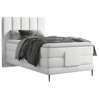 BOXSPRINGBETT 120/200 cm  in Ecru  - Ecru/Schwarz, Natur, Textil/Metall (120/200cm) - Esposa