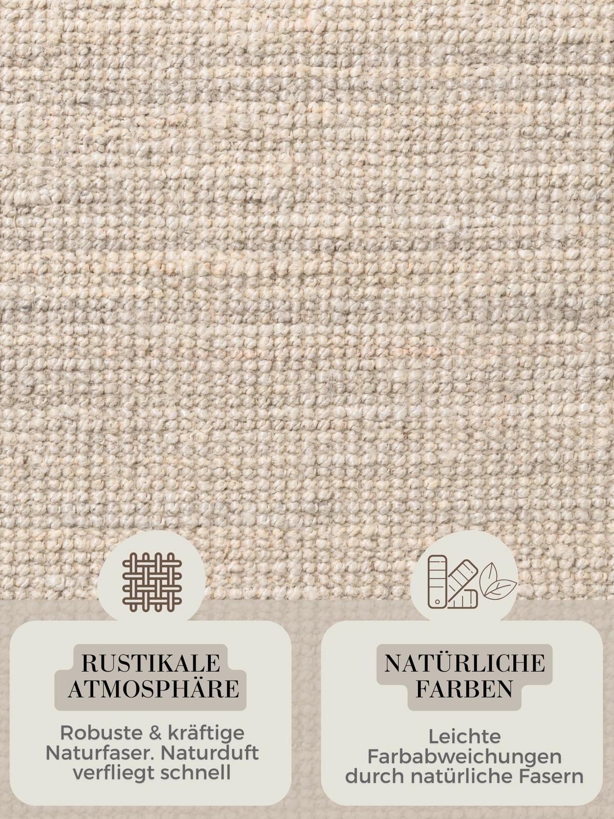JUTETEPPICH 200 cm Jaipur Champagner  - Champagner, Basics, Textil (200cm) - Hanse Home